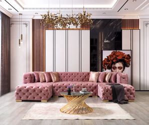 Neva Pink Velvet Double Chaise 🤓😎☀️🔥🚛🚛💗🌹