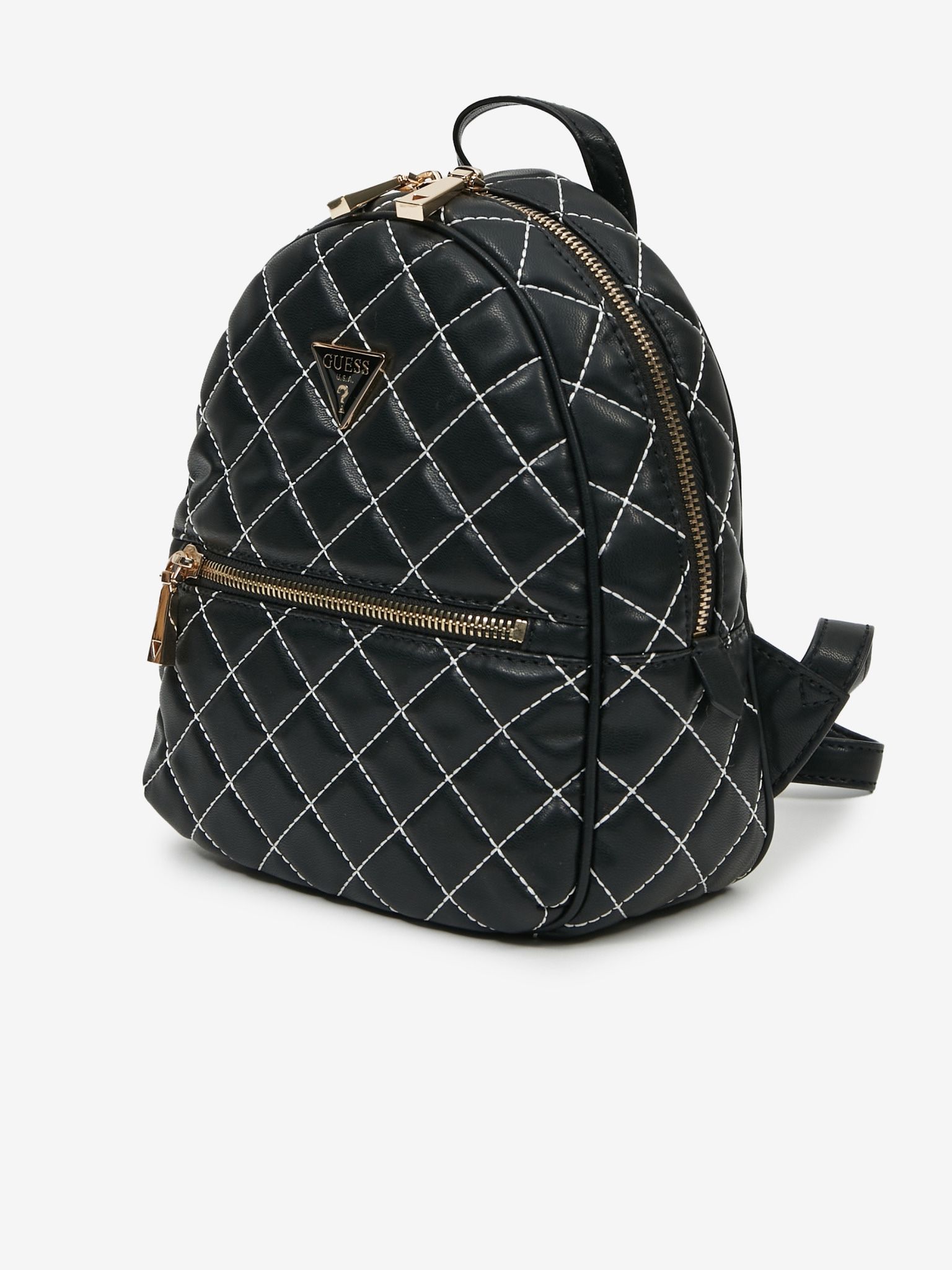 GUESS Women's Quilted Cessily Backpack in Black