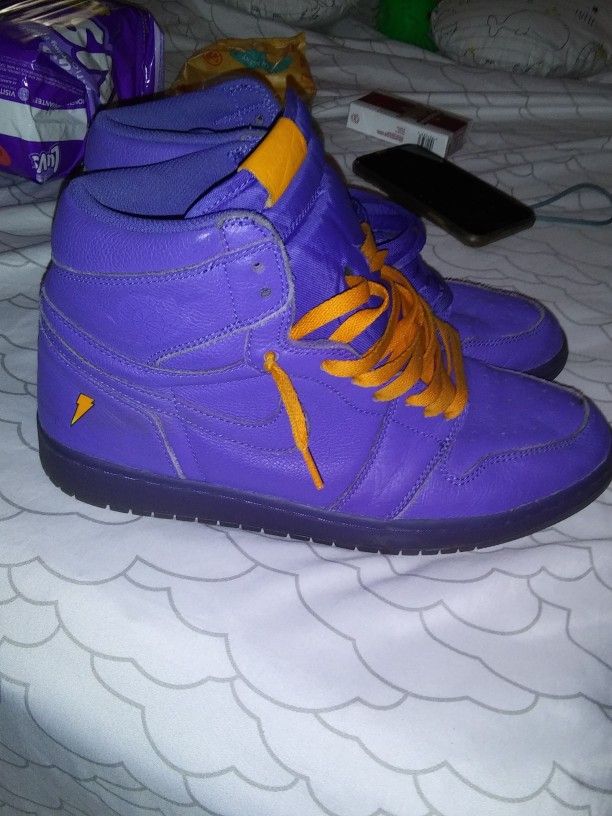 Nike Air Jordan Retro 1 Gatorade Rush Violet, Mens Size 11