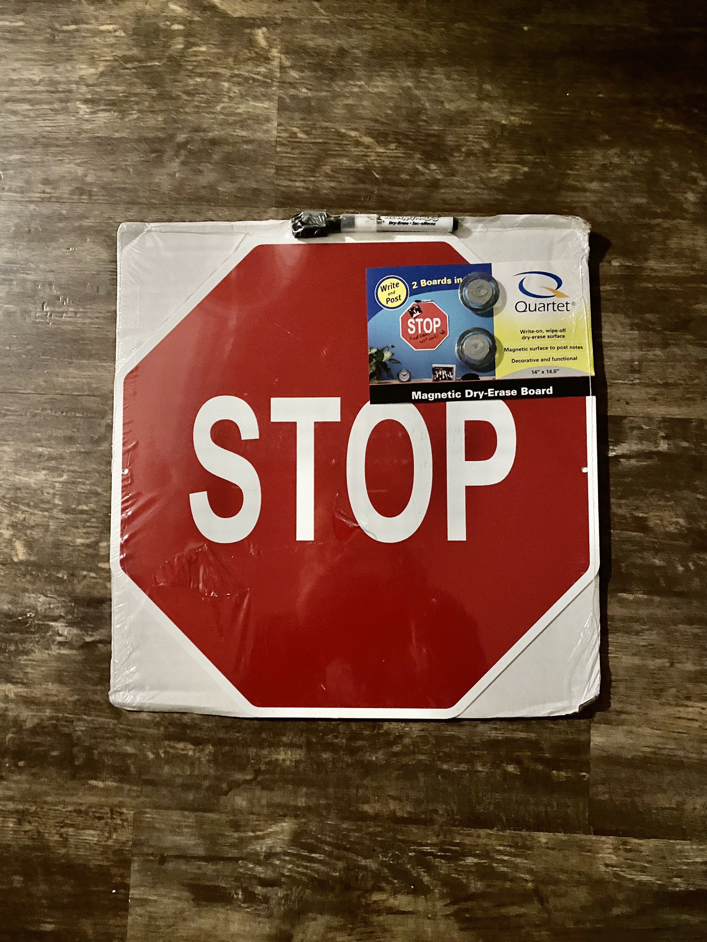 Metal Magnetic STOP Post Sign Board Dr Erase