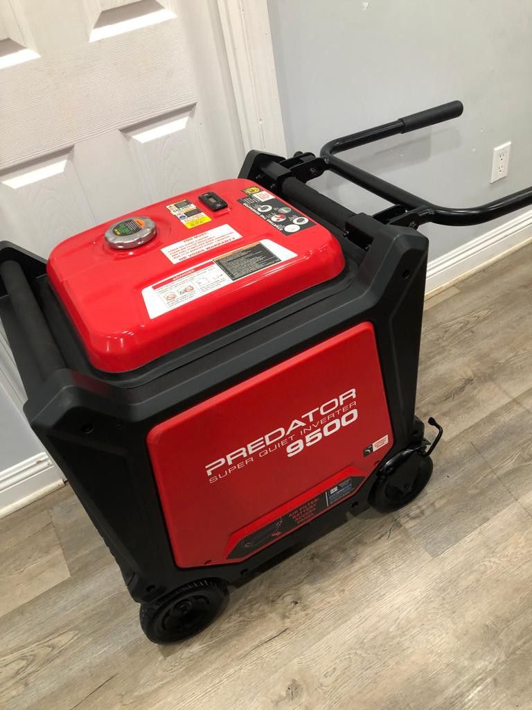 PREDATOR 9500 WATT SUPER QUIET INVERTER GENERATOR WITH CO SECURE TECHNOLOGY