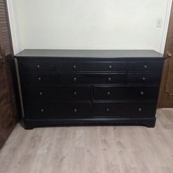 Dresser -10 Drawers, Dark Brown 