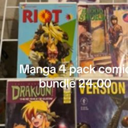 Manga 4 Pack Comic Bundle 