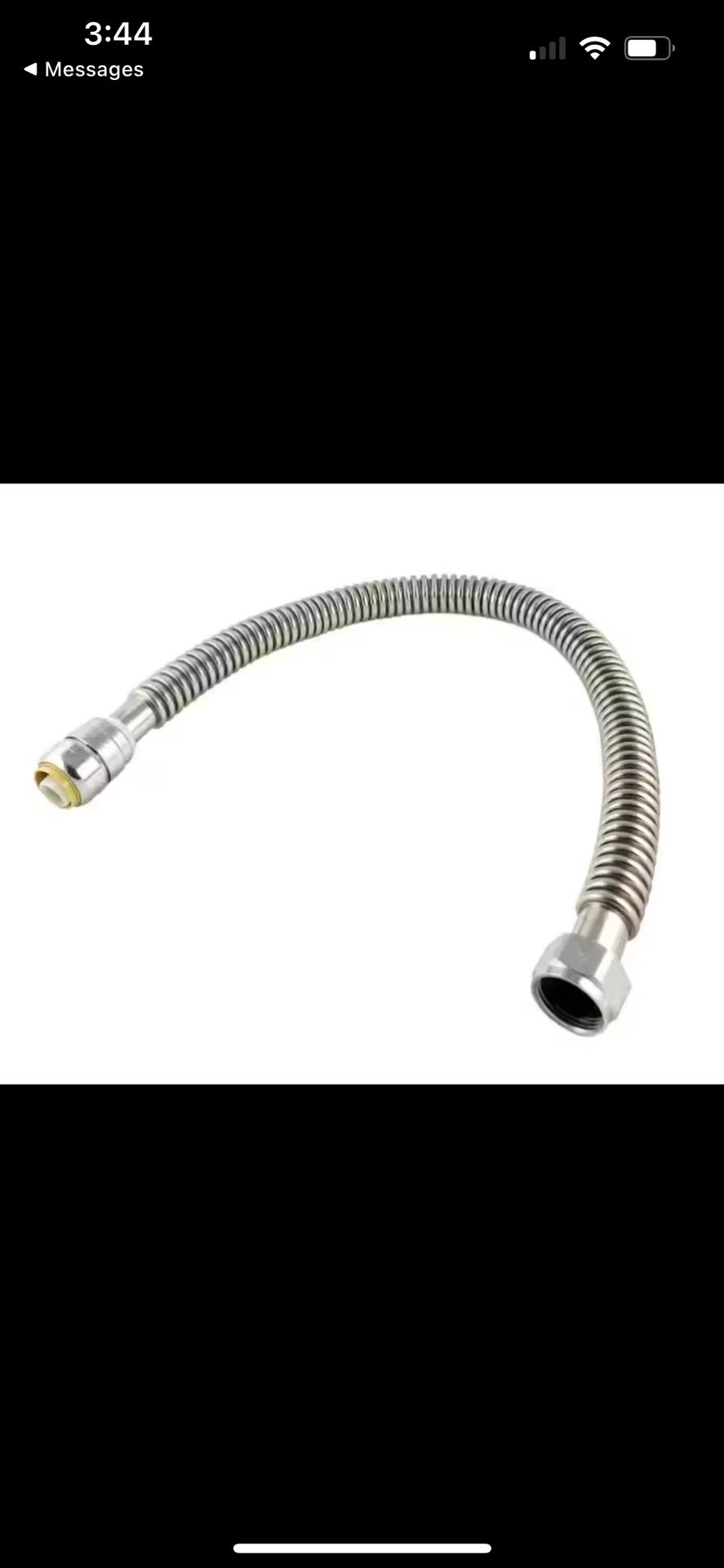 SharkBite 1" PTC x 1" FIP x 24" Corrugated Stainless Steel Water Connector