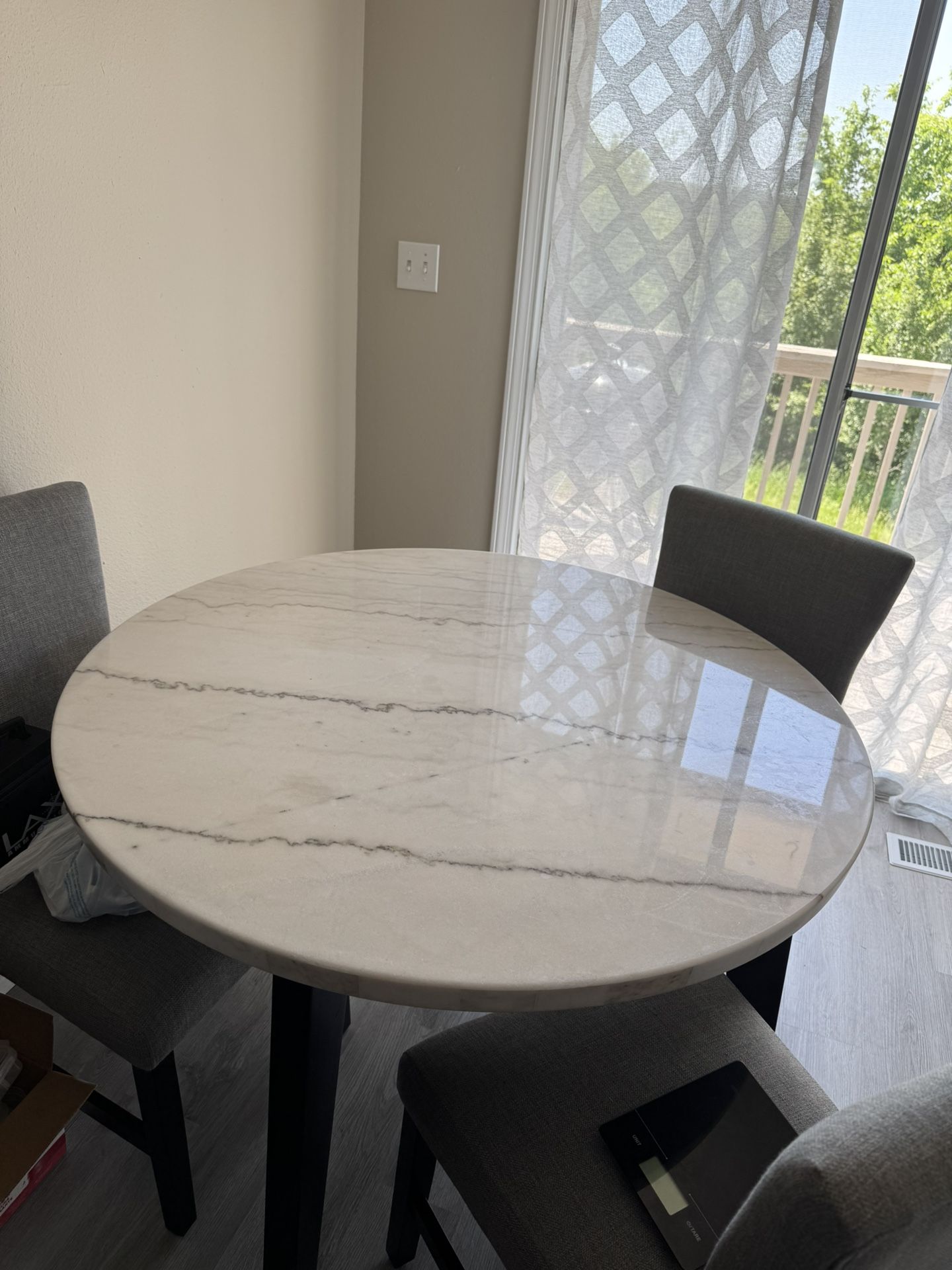 solid marble table