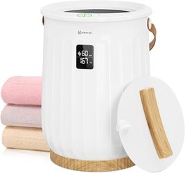 Towel Warmers, Luxury Bucket Towel Warmer, Large Towel Warmer for Bathroom, Auto Shut Off, Fits Up to 2 40"X70" Oversized Towels, Bathrobes, Blankets,