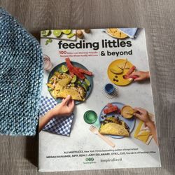 Hand Knit Baby Cardigan And Booties. Plus Cookbook 