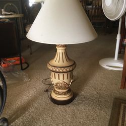 Vintage Chalk ware Table Lamp