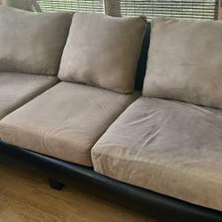 Two tone Furniture Mystic - Chocolate Sofa. Three Piece Sofa Set