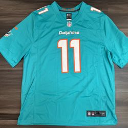Nike Miami Dolphins DeVante Parker #11 NFL On Field Home Aqua Jersey Men’s XL  100% authentic. Good condition. Lightly worn.   This Nike Miami Dolphin