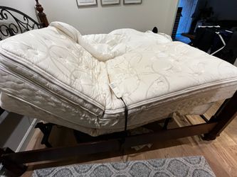 Sleep Number King Size Split Mattress and  bed frame