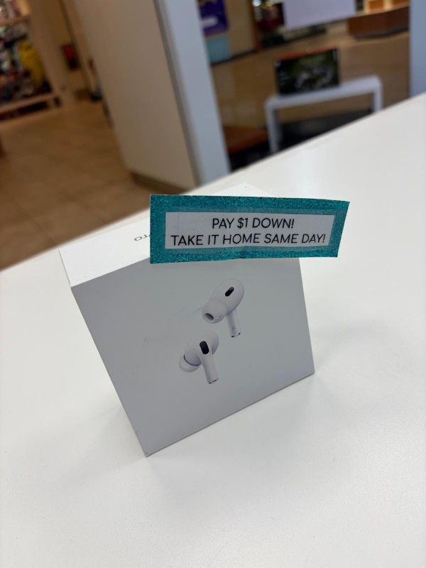 Apple Airpods Pro 2nd Generation Bluetooth Earbuds New - Pay $1 today and the rest later!!