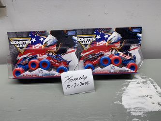 Monster jam 2025 Stars and Stripes set of all 4 best offer