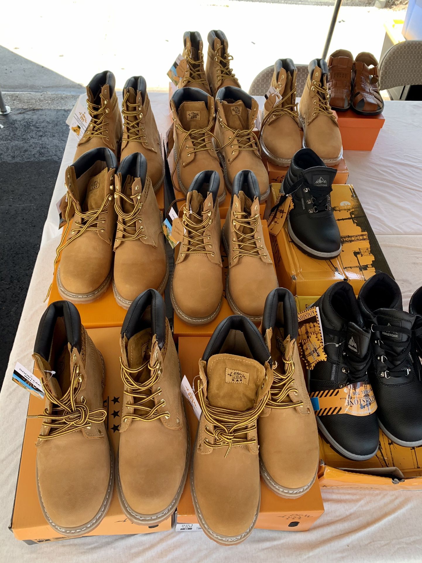 New with tags men’s work boots all sizes $45 each