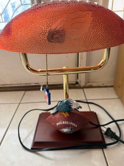 Vintage Philadelphia Eagles NFL Football Table Lamp – Wilson Football Shade