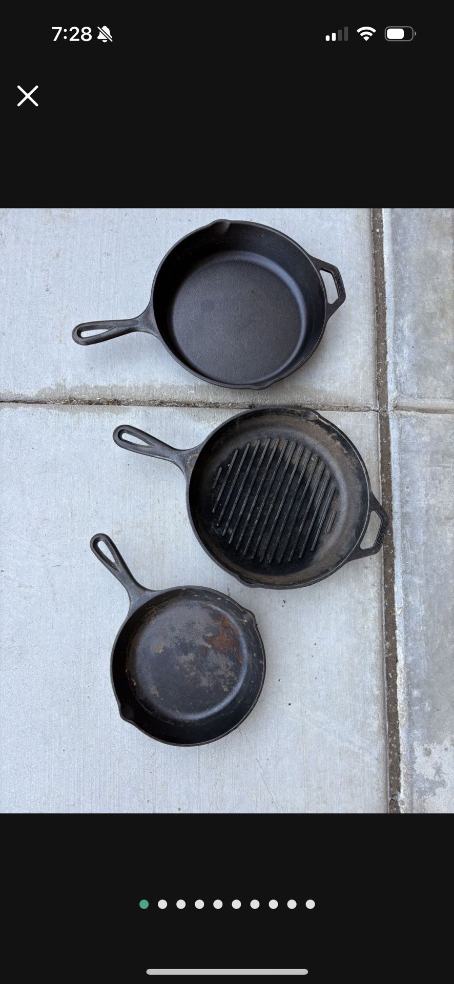 Camping Cooking Cast Iron Pans Made In USA