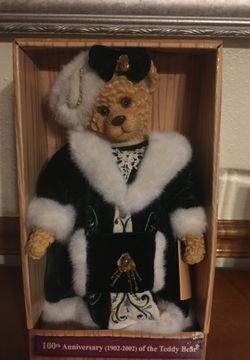 Teddy Bear 1902-2002 Roosevelt 100TH Anniversary Limited Edition Decorative