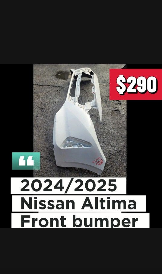 2024/2025 Nissan Altima Front Bumper Cover