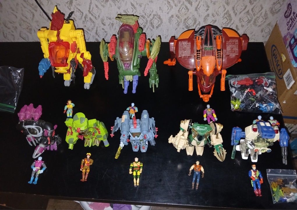 1990s Vintage Exo Squad Action Figures