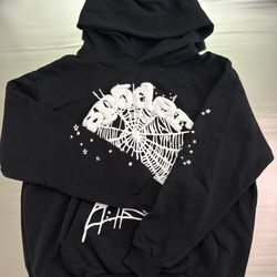 Black Men’s Sp5der Hoodie Size Medium 1:1