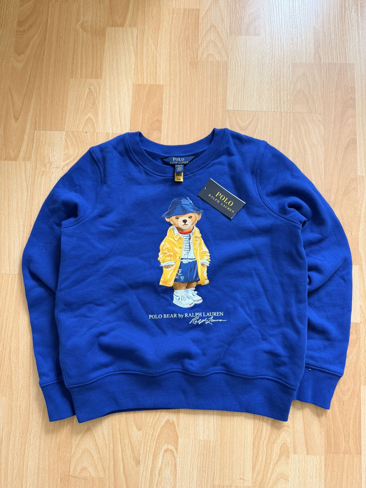 Blue Polo Ralph Lauren Bear Polo Bear Fleece Sweatshirt