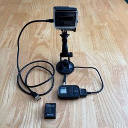 GoPro HERO 3+ with windshield adapter, 2 batteries, Remote control