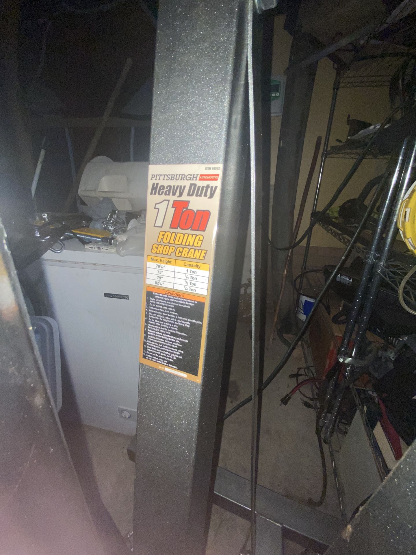 Harbor Freight 1 Ton Engine Hoist
