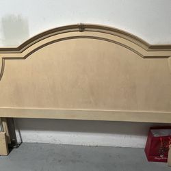 Bed Headboard And Matching Mirror  