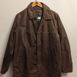 Vintage Leather Jacket (Eddie Bauer) Medium