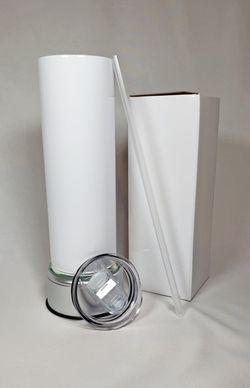 Sublimation Blanks With Plastic Straw