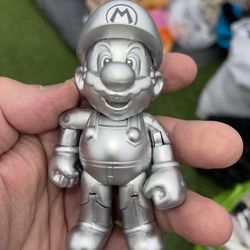 Super Mario Silver Figure 