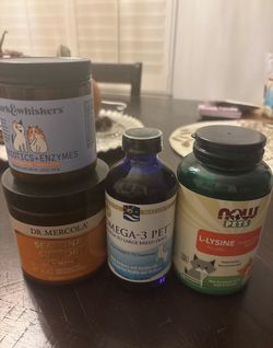 Cat litter box toys and vitamins