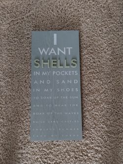 Beach Quote Decorative Wooden Wall Sign