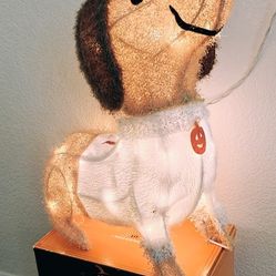 Halloween Fall Lit 15.5" Lighted Dachshund Puppy Dog Indoor Outdoor 