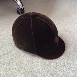 Vintage Brown Riding Helmet