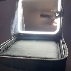 Relavel Makeup Bag with Light Up Mirror