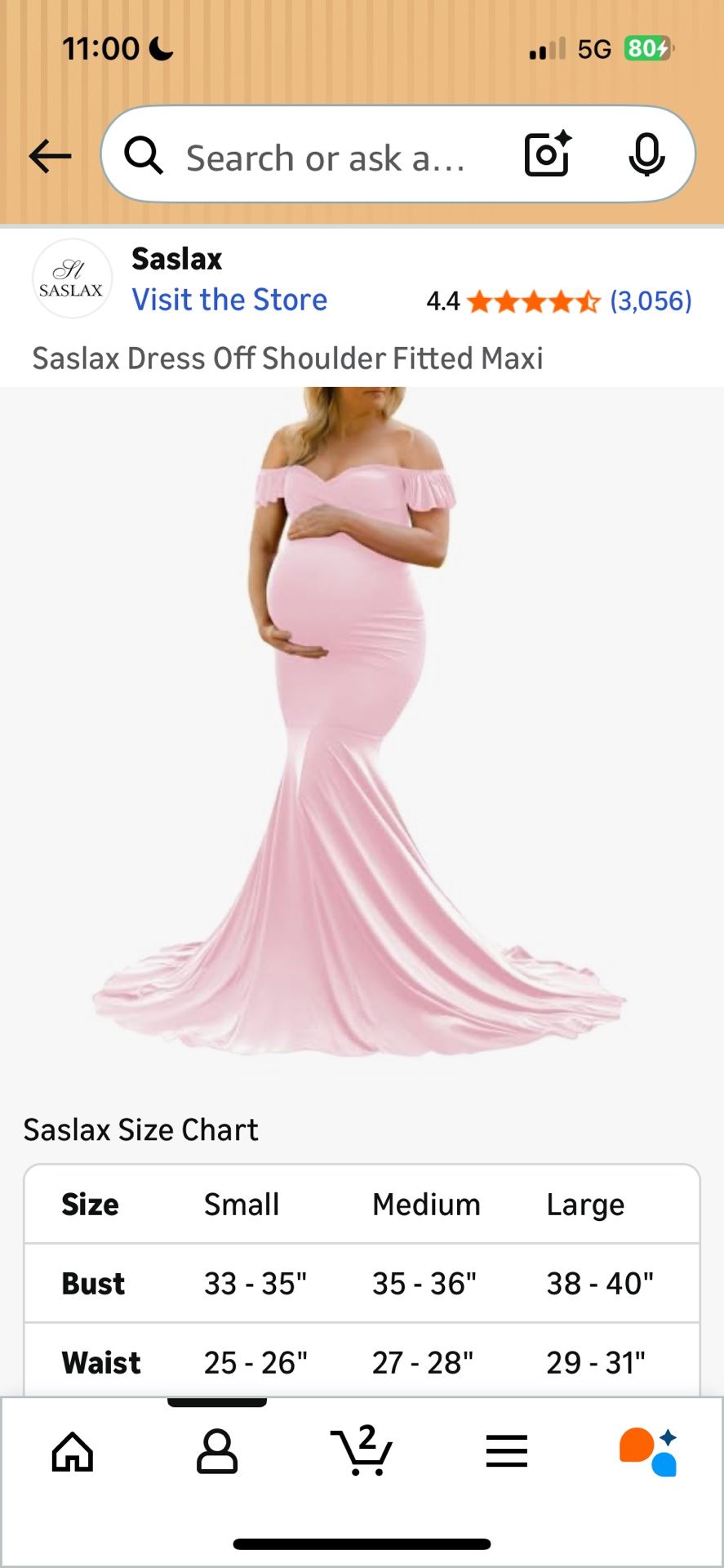 Pink Maternity Dress