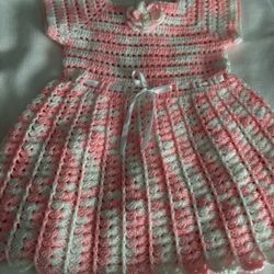 Vestido Tejido Para Niña De 3/4