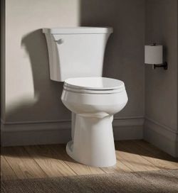 💝 Highline Arc 12 in. Rough In 2-Piece 1.28 GFP Single Flush Elongated Chair Height Toilet in White