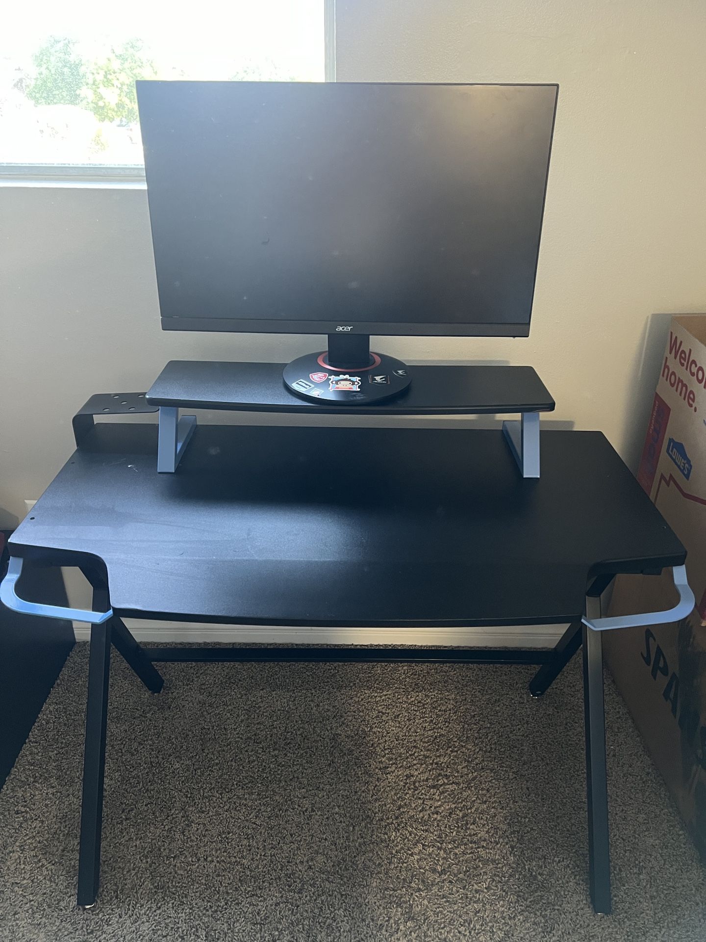 Acer Monitor 27inch Respawn Blue Gaming Desk