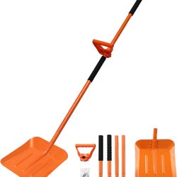 Snow Shovel, 69 Inch Adjustable Handle
