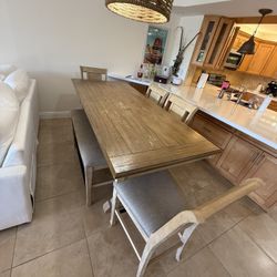 Hi Top Dining Table Wood, Must Sell Asap