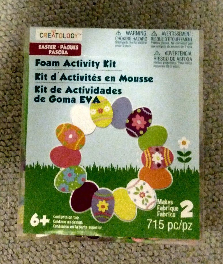 BRAND NEW IN BOX CREATOLOGY EASTER WREATH X 2 FOAM ACTIVITY KIT FOR AGES 6+ - 715 PIECES