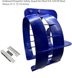 Outboard Propeller Safety Guard for Most 9.9-120 HP Boat Motors 9 11 13 14 Inches