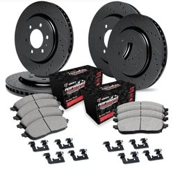 R1 Concepts Performance Brake Kit (Front & Rear) - Fits 2015–2022 Chevy Colorado / GMC Canyon