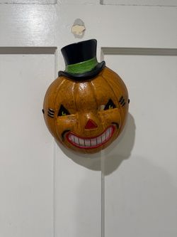 Vintage pumpkin Halloween mask from SPIRIT HALLOWEEN