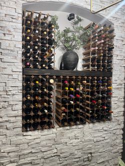 World Market Wood+ Metal Wine Racks 24 Count