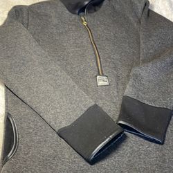 Grey &  Black Women large Hoodie 