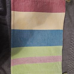 Set of 6 Multicolor Striped Placemats with Tassels