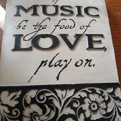Music/Love Plaque 